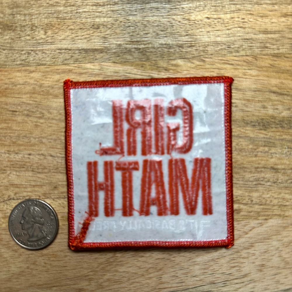 Girl Math Iron On Patch (5) - Picture 2 of 3